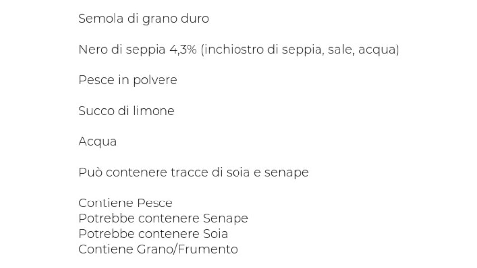 SPAGHETTI AL NERO DI SEPPIA Il Viaggiator Goloso