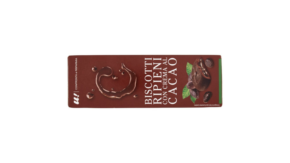 BISCOTTI RIPIENI CON CREMA AL CACAO U! Confronta & Risparmia