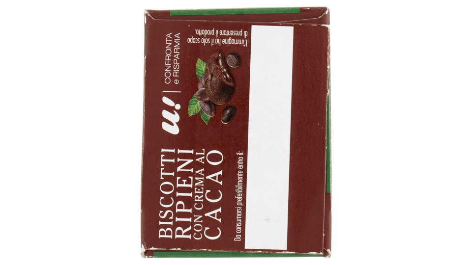 BISCOTTI RIPIENI CON CREMA AL CACAO U! Confronta & Risparmia