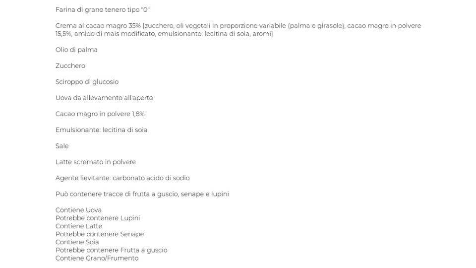 BISCOTTI RIPIENI CON CREMA AL CACAO U! Confronta & Risparmia