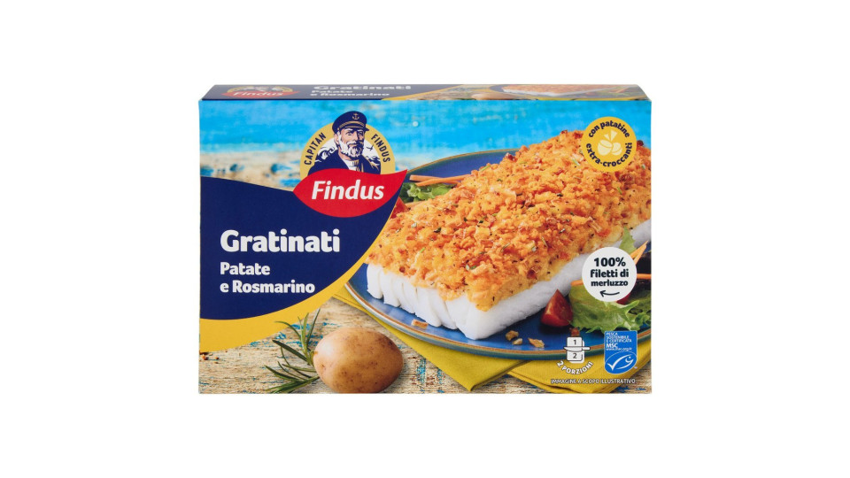 Findus I Gratinati Merluzzo d'Alaska con Patate e Rosmarino
