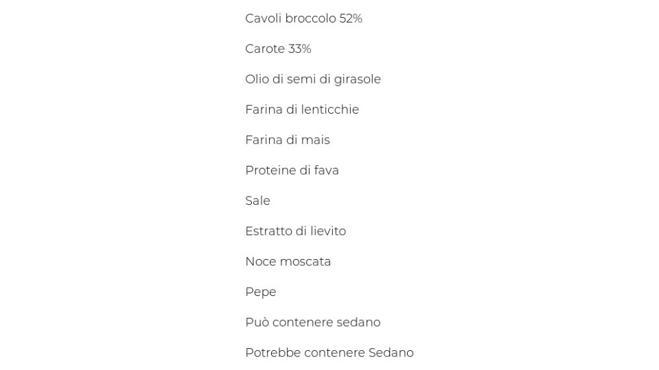 Bonduelle Coccole 8 tortini di broccoli e carote