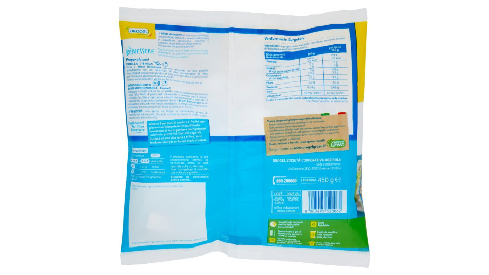 Orogel Il Benessere Misto Benessere Surgelati
