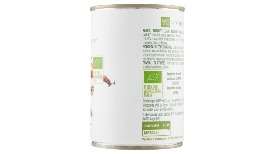 Fagioli Borlotti il Viaggiator Goloso BIO