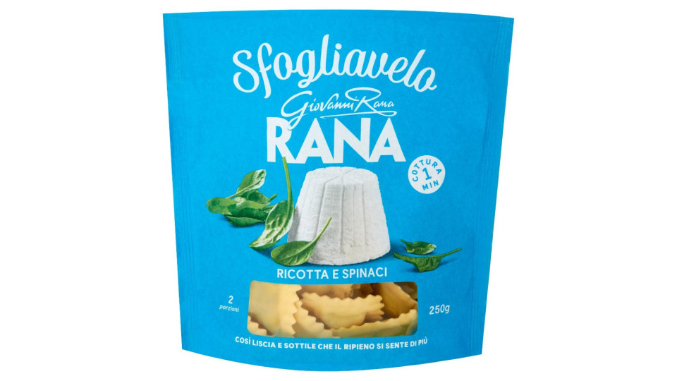 Rana sfogliavelo ricotta e spinaci
