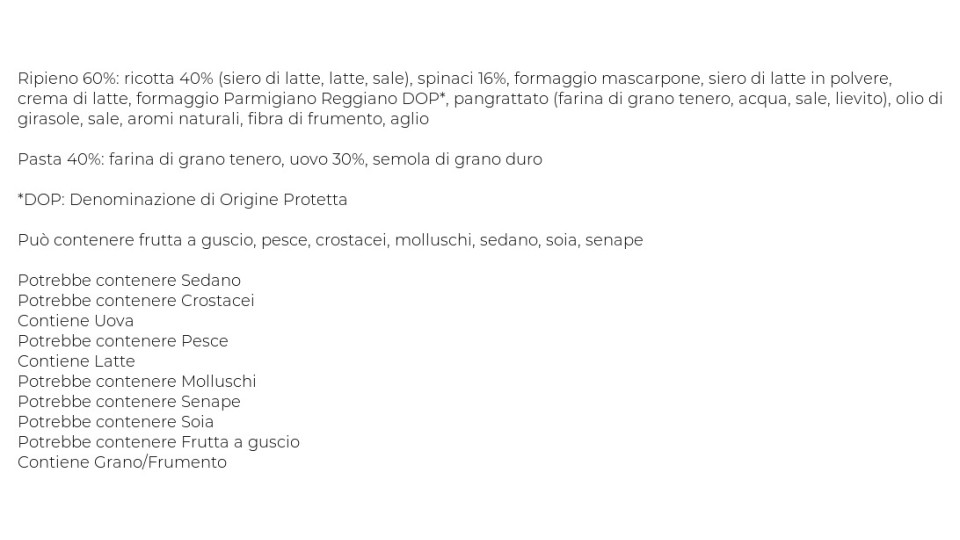 Rana sfogliavelo ricotta e spinaci