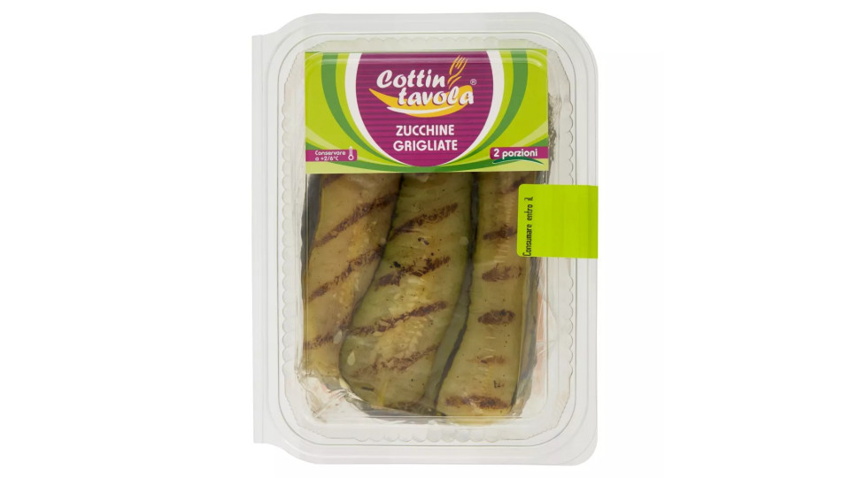 Cottin tavola Ortaggi grigliati Zucchine Grigliate