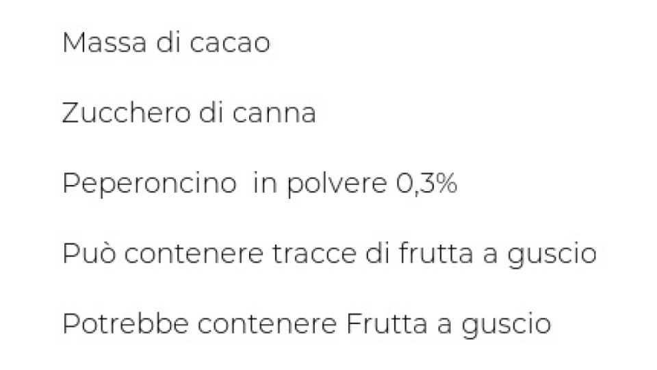 CIOCCOLATO DI MODICA PEPERONCINO il Viaggiator Goloso