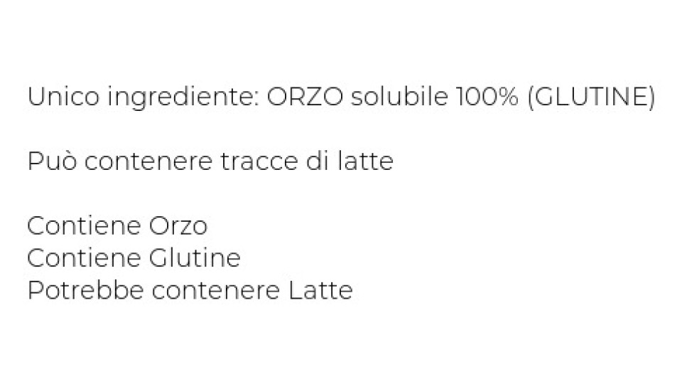 Orzo Bimbo Orzo 100% 10 capsule
