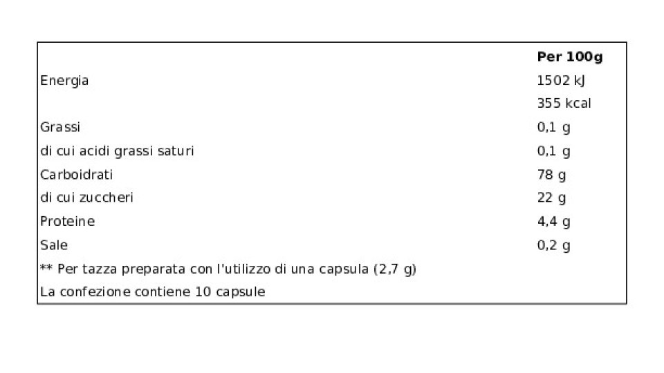 Orzo Bimbo Orzo 100% 10 capsule