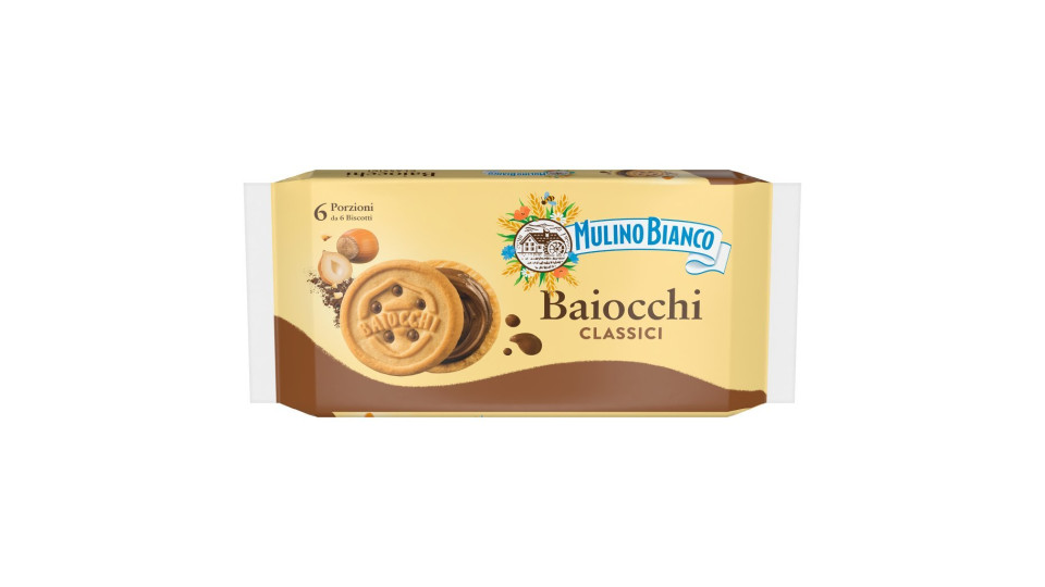 Mulino Bianco Biscotti con Crema alla Nocciola e Cacao