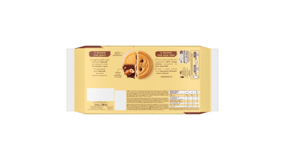 Mulino Bianco Biscotti con Crema alla Nocciola e Cacao