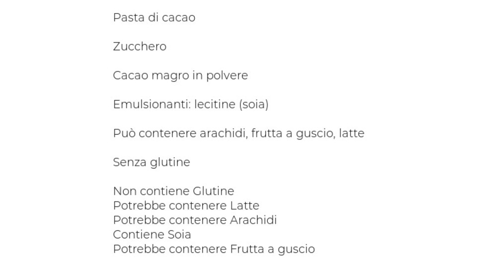 Bauli Grandi Firme Fondente