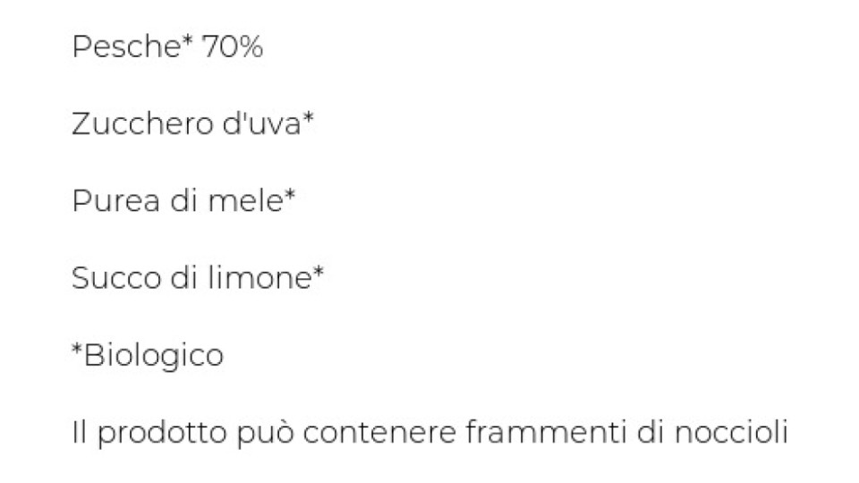 Composta di pesche Bio senza pectina aggiunta il Viaggiator Goloso Bio