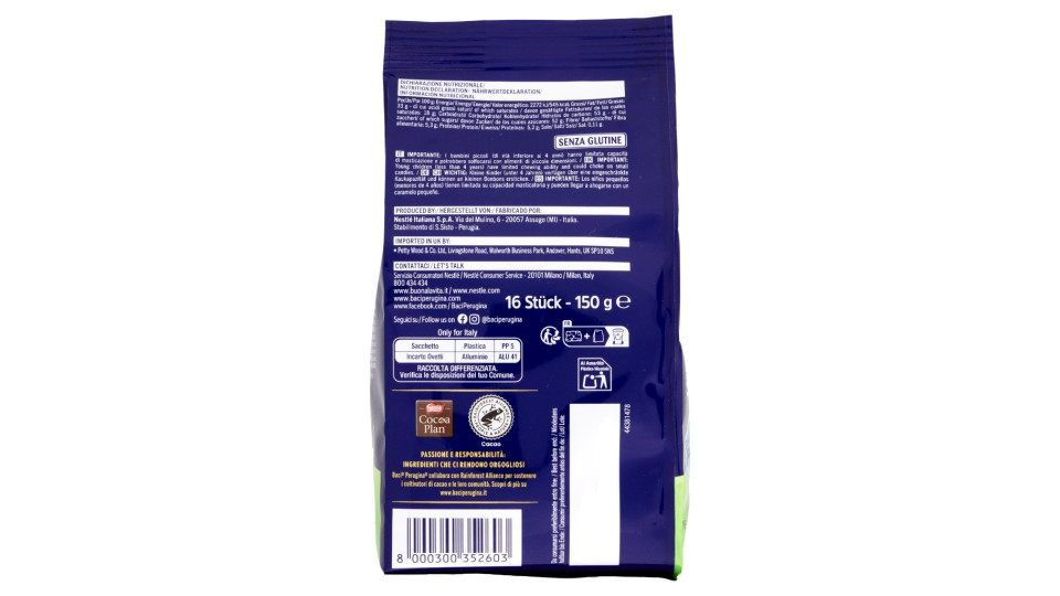 BACI PERUGINA Ovetti di cioccolato gusti assortiti sacchetto