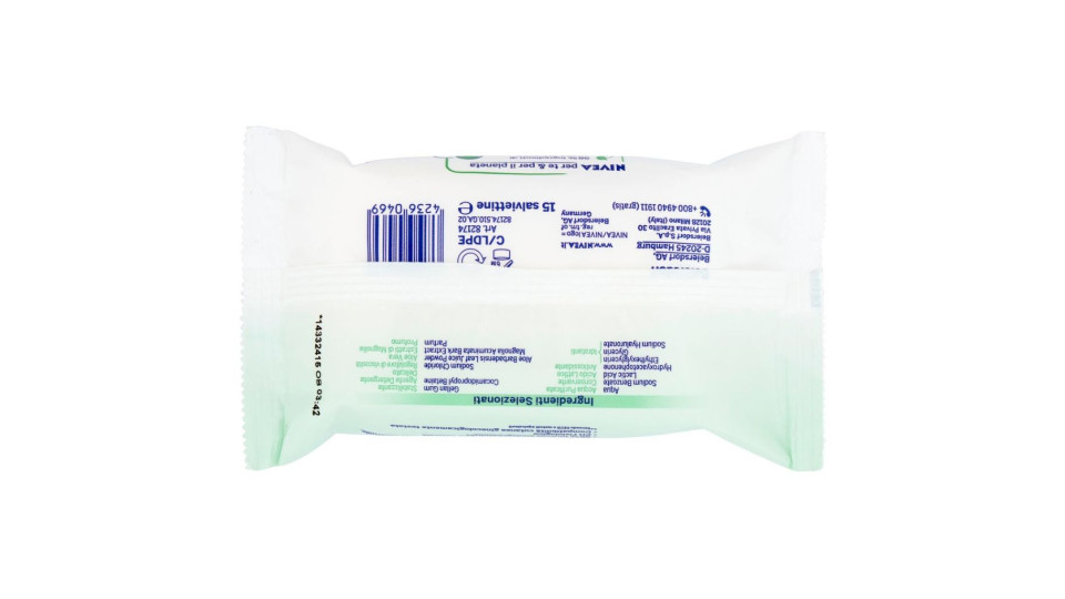 Nivea, intimo aqua aloe salviettine