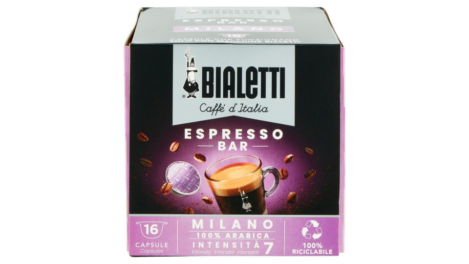 Bialetti I Caffè D'italia Milano Gusto Morbido 16 Capsule