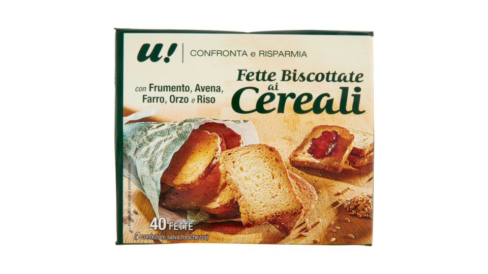 Fette Biscottate Ai Cereali 40 Pezzi