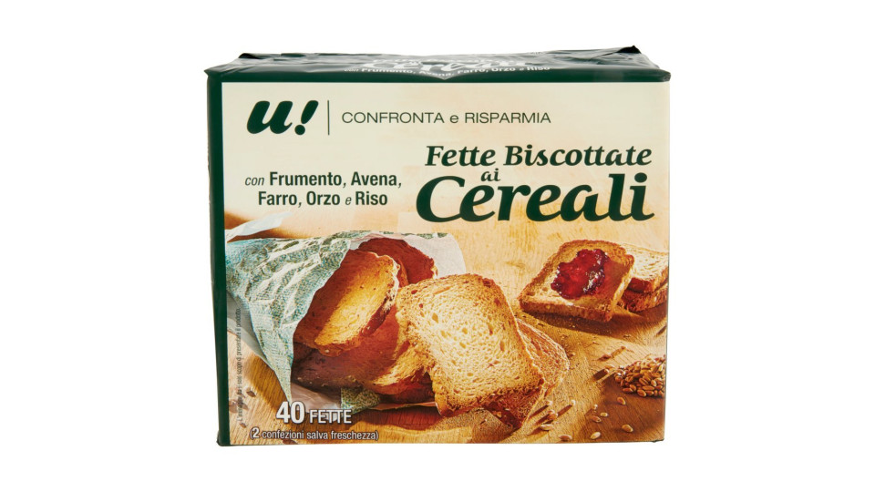Fette Biscottate Ai Cereali 40 Pezzi