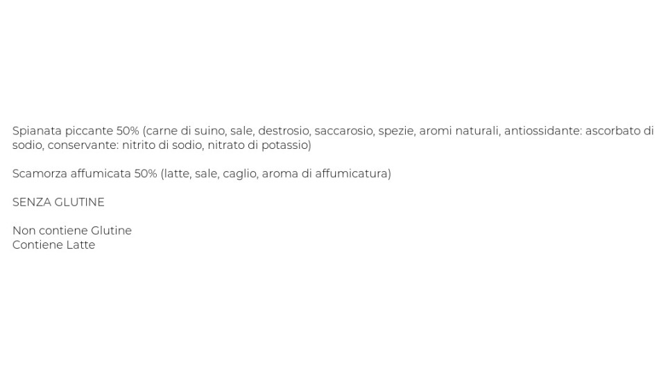 Spianata piccante e scamorza affumicata U! Confronta & Risparmia