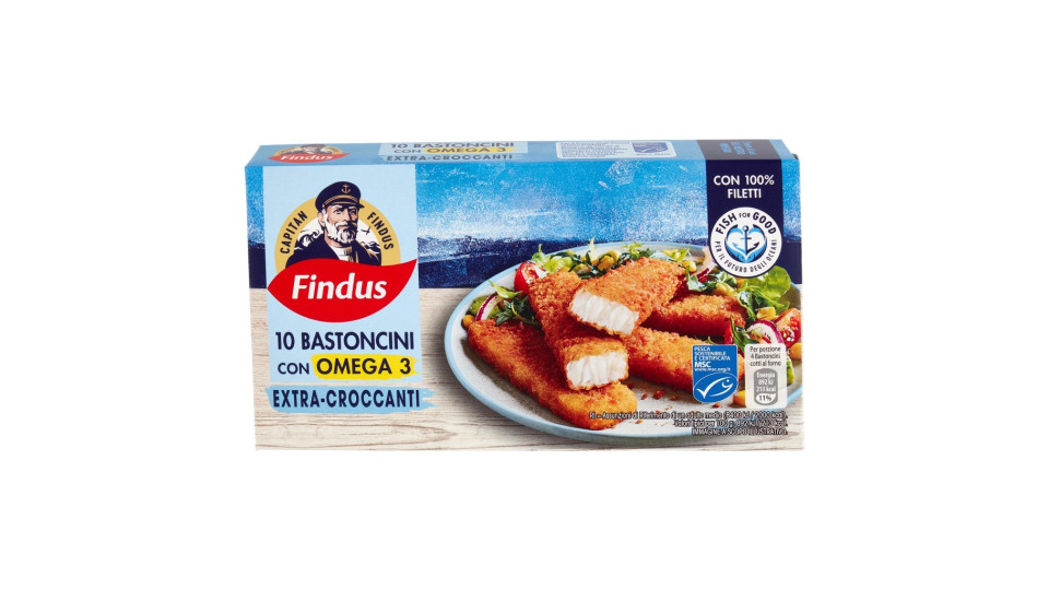 Findus 10 Bastoncini con Omega 3
