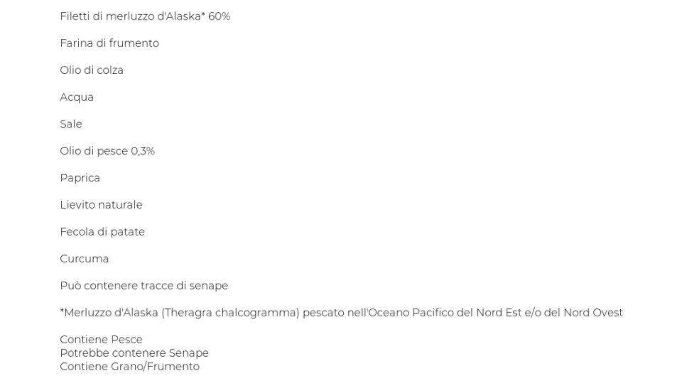 Findus 10 Bastoncini con Omega 3