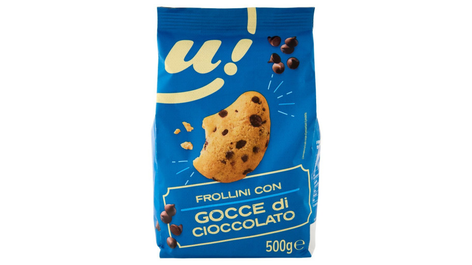 Frollini con gocce di cioccolato semintegrali