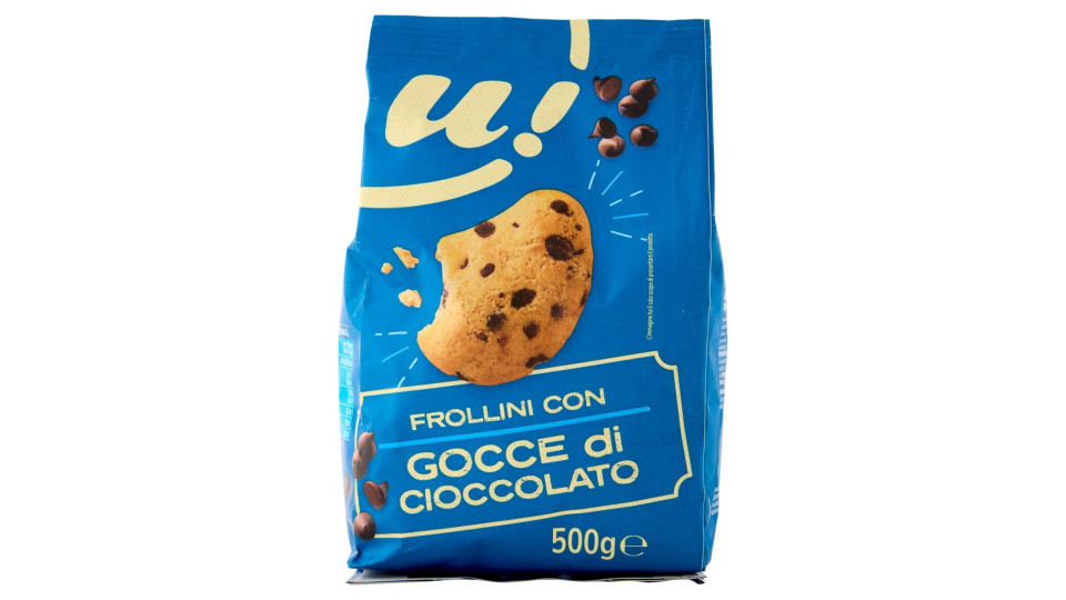 Frollini con gocce di cioccolato semintegrali