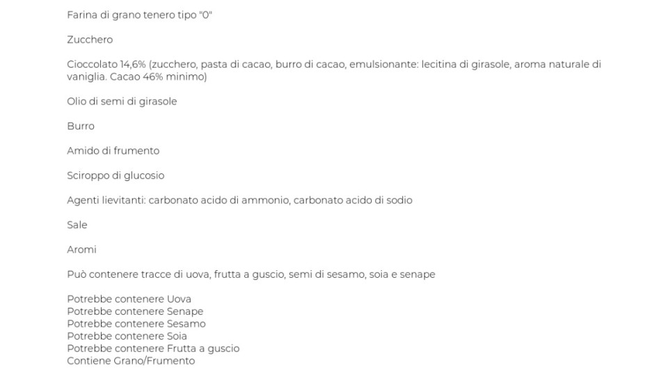 Frollini con gocce di cioccolato semintegrali