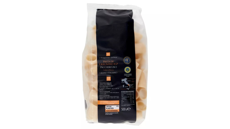PACCHERI LISCI Pasta di Gragnano IGP il Viaggiator Goloso