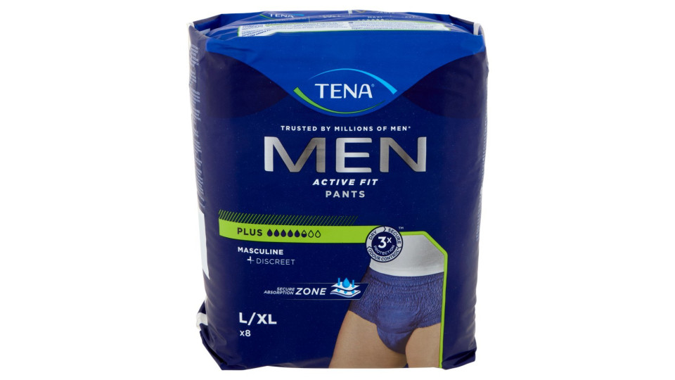 Tena Men Active Fit Pants Plus Size L
