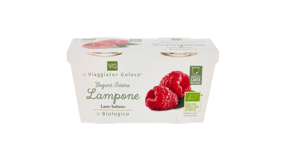Yogurt intero lampone il Viaggiator Goloso Prodotto BIO