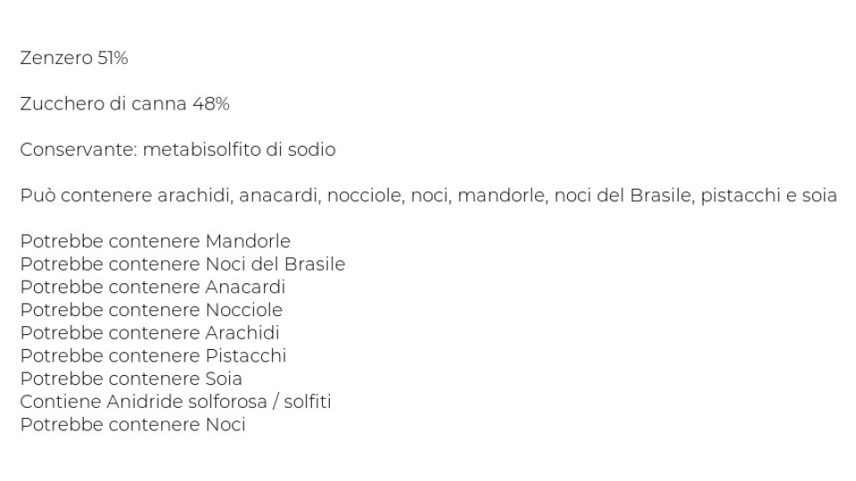 noberasco Viva lo zenzero