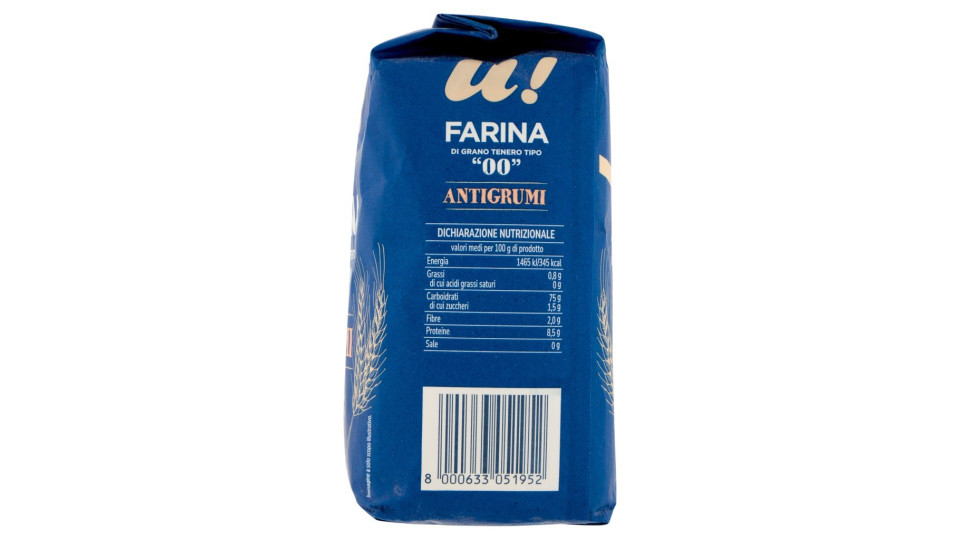 FARINA TIPO "00" DI GRANO TENERO ANTIGRUMI U! Confronta & Risparmia
