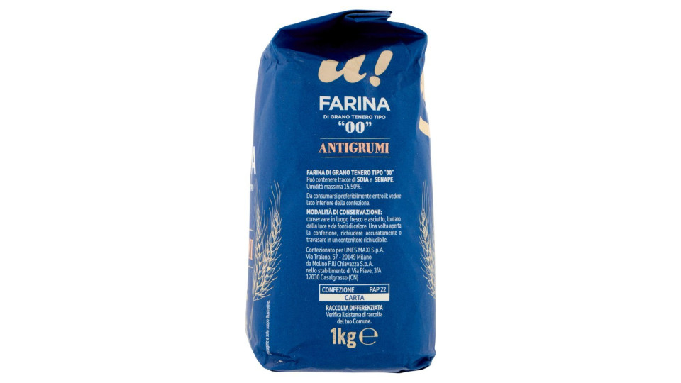 FARINA TIPO "00" DI GRANO TENERO ANTIGRUMI U! Confronta & Risparmia