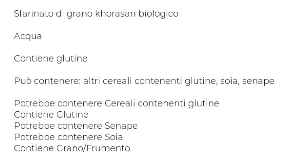 alce nero Spaghetti Integrali Khorasan