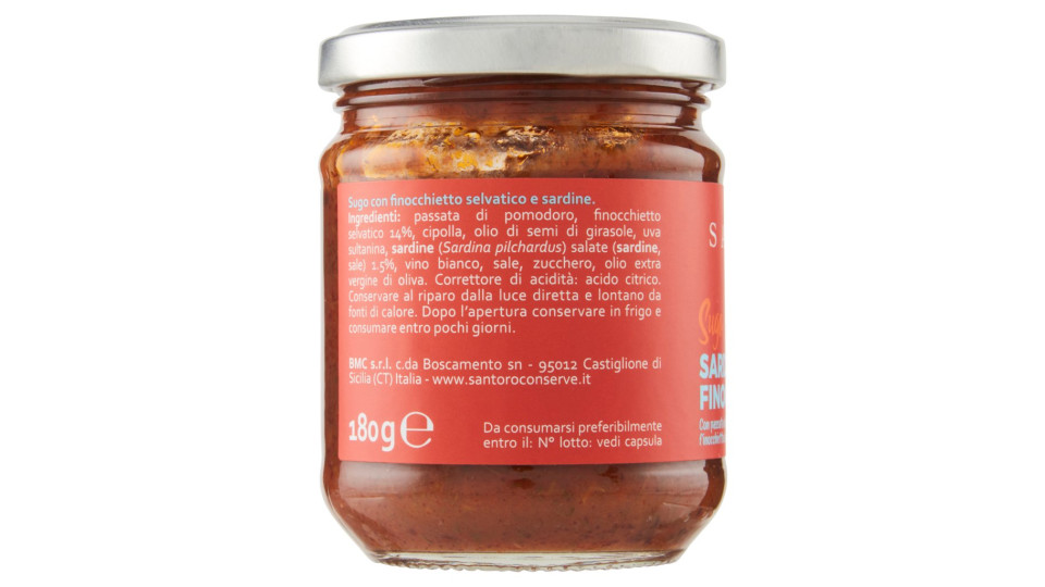 SUGO con SARDE e FINOCCHIETTO Santoro