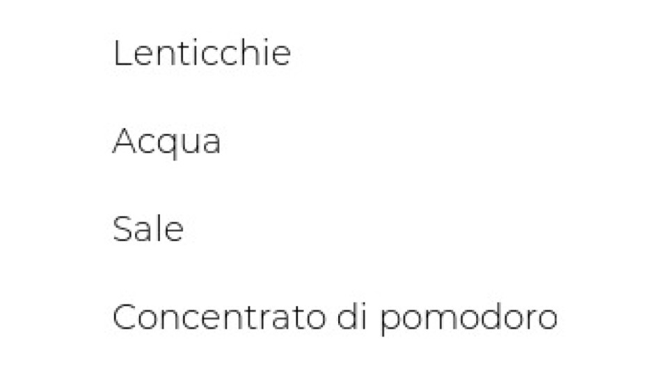 Valfrutta Lenticchie