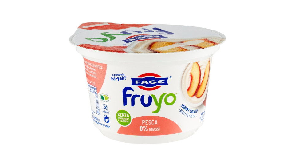 Fruyo 0% Grassi con Pezzi di Pesca