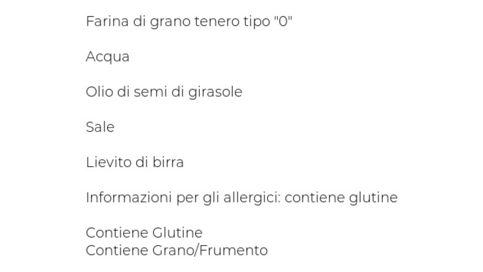 Pizza - Pane - Tigelle - Gnocco con Farina Integrale