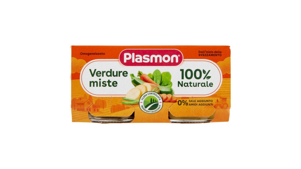 Plasmon - Oasi nella crescita, Omogeneizzato, Verdure Miste, dal 4 mese