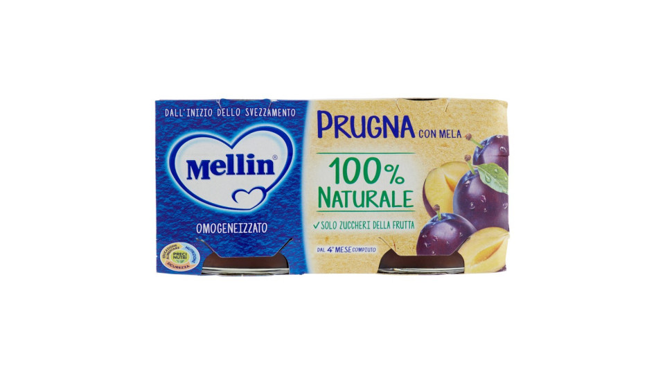 Mellin Omogeneizzato Prugna con Mela