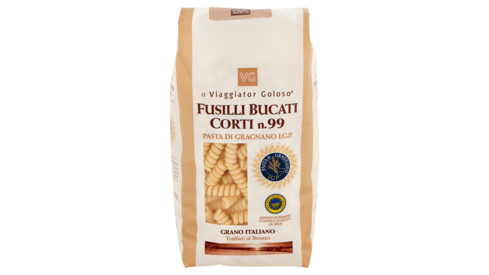Fusilli Corti col Buco Trafilati al Bronzo il Viaggiator Goloso