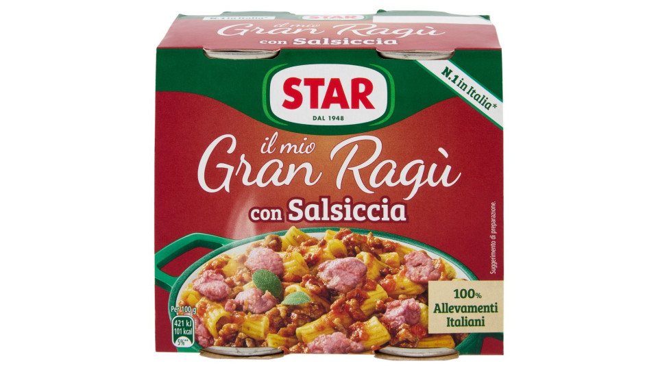 il Mio Gran Ragù con Salsiccia 3 x 100 g