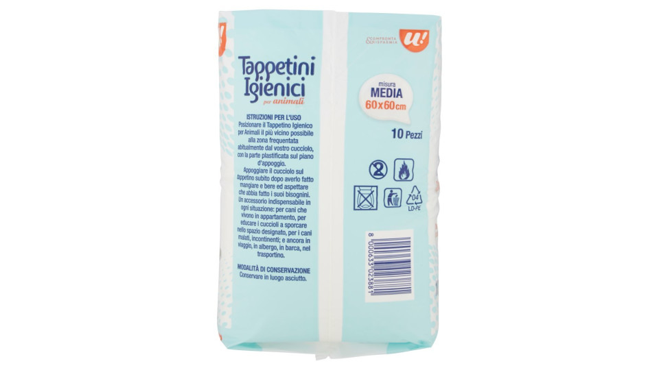 TAPPETINI IGIENICI PER ANIMALI