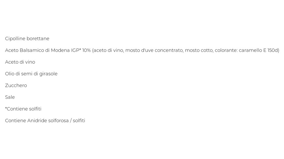 Peperlizia le Cipollette con "aceto Balsamico di Modena I.G.P."