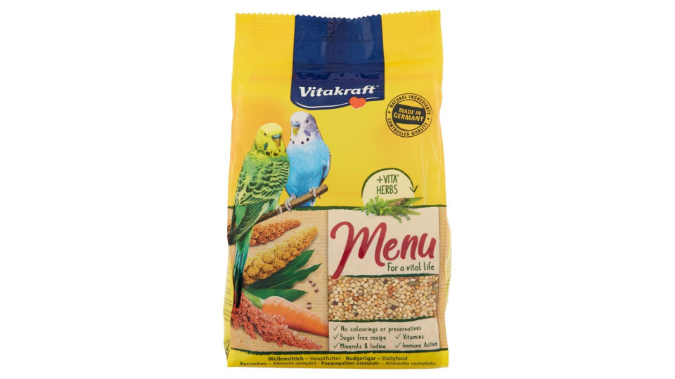 Vitakraft Premium Menu Pappagallini ondulati