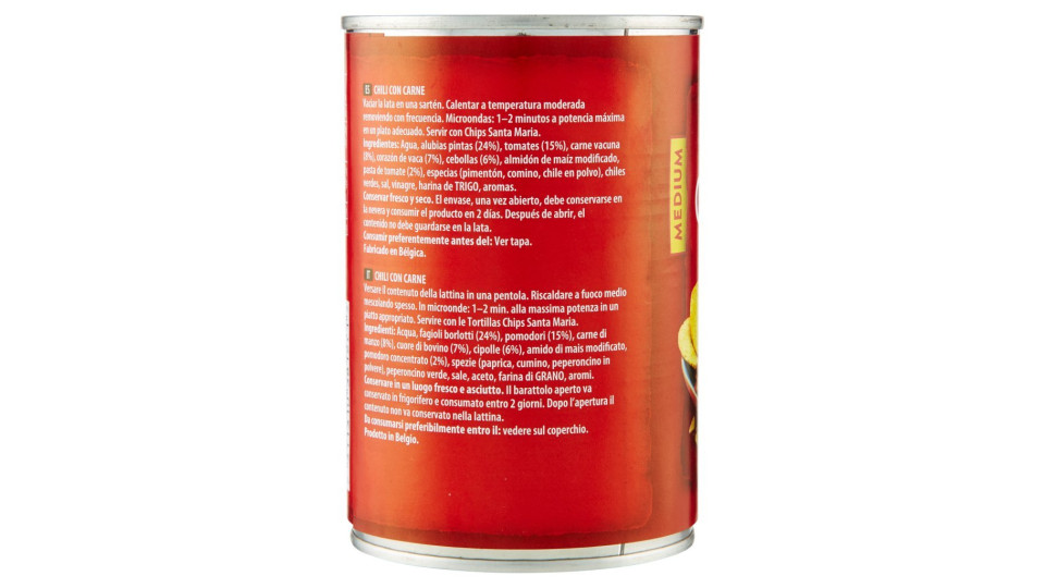 Tex Mex Chili con Carne Medium 510 g