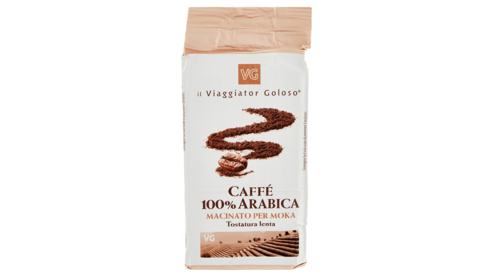 Caffe' 100%arabica Macinato Tostatura Lenta il Viaggiator Goloso