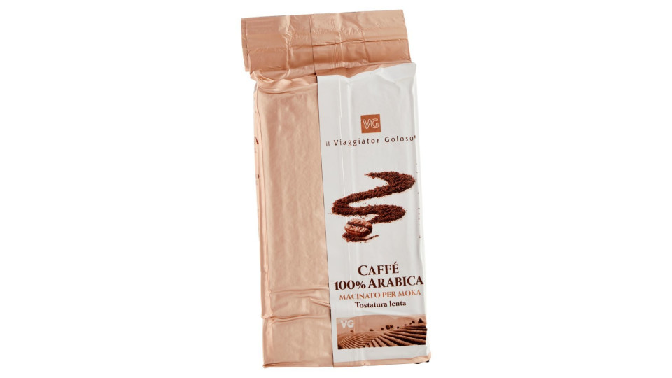 Caffe' 100%arabica Macinato Tostatura Lenta il Viaggiator Goloso